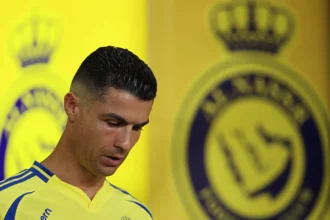 Cristiano Ronaldo se unió por dos temporadas y media al Al Nassr a finales de diciembre de 2022, tras el Mundial de Qatar 2022. / Yasser Bakhsh/Getty Images